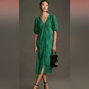 Stunning NWT Anthropologie Midi Dress, Perfect for Holiday Parties